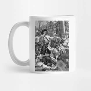 Pirates Carousing on a Pirate Ship Mug